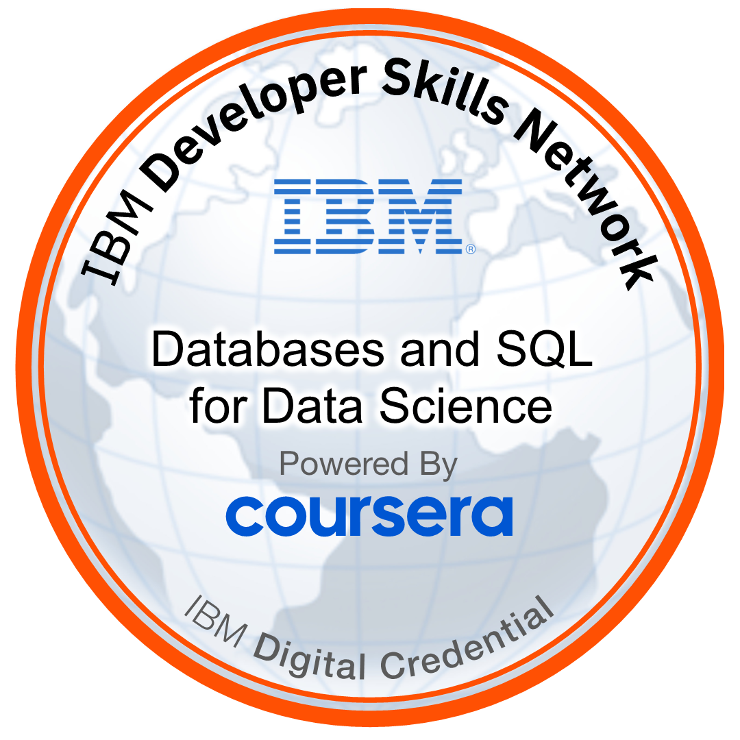 IBM Developer Skills Network - SQL & Relational Database 101